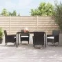 Sillas de jardín 4 unidades con cojines ratán sintético negro de vidaXL, Sillas de jardín - Ref: Foro24-316688, Precio: 230,3...