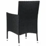 Sillas de jardín 4 unidades con cojines ratán sintético negro de vidaXL, Sillas de jardín - Ref: Foro24-316688, Precio: 230,3...