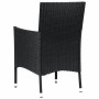 Sillas de jardín 4 unidades con cojines ratán sintético negro de vidaXL, Sillas de jardín - Ref: Foro24-316688, Precio: 233,2...