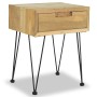 Mesitas de noche 2 unidades teca maciza 40x30x50 cm de vidaXL, Mesitas de noche - Ref: Foro24-3057527, Precio: 152,86 €, Desc...