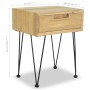 Mesitas de noche 2 unidades teca maciza 40x30x50 cm de vidaXL, Mesitas de noche - Ref: Foro24-3057527, Precio: 152,86 €, Desc...