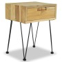 Mesitas de noche 2 unidades teca maciza 40x30x50 cm de vidaXL, Mesitas de noche - Ref: Foro24-3057527, Precio: 152,86 €, Desc...