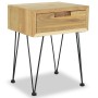 Mesitas de noche 2 unidades teca maciza 40x30x50 cm de vidaXL, Mesitas de noche - Ref: Foro24-3057527, Precio: 152,86 €, Desc...