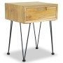 Mesitas de noche 2 unidades teca maciza 40x30x50 cm de vidaXL, Mesitas de noche - Ref: Foro24-3057527, Precio: 152,86 €, Desc...