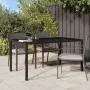 Mesa jardín vidrio templado ratán sintético 150x90x75 cm marrón de vidaXL, Mesas de jardín - Ref: Foro24-316704, Precio: 135,...