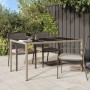Mesa jardín vidrio templado ratán sintético 150x90x75 cm beige de vidaXL, Mesas de jardín - Ref: Foro24-316710, Precio: 97,61...