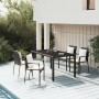 Set de muebles jardín 5 pzas con cojines ratán sintético negro en Conjuntos de jardín | Comprar online en Foru.es