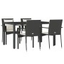 Set de muebles jardín 5 pzas con cojines ratán sintético negro en Conjuntos de jardín | Comprar online en Foru.es