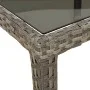 Mesa jardín vidrio templado ratán sintético gris 190x90x75 cm de vidaXL, Mesas de jardín - Ref: Foro24-316715, Precio: 135,40...