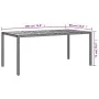 Black synthetic rattan acacia wood garden table 190x90x75 cm by vidaXL, Garden tables - Ref: Foro24-316722, Price: 178,66 €, ...