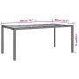 Mesa de jardín madera acacia ratán sintético negra 190x90x75 cm de vidaXL, Mesas de jardín - Ref: Foro24-316722, Precio: 181,...