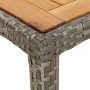 Mesa de jardín madera acacia ratán sintético gris 190x90x75 cm de vidaXL, Mesas de jardín - Ref: Foro24-316723, Precio: 172,6...