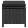 Garden stools 4 units and black synthetic rattan cushions by vidaXL, Garden chairs - Ref: Foro24-316749, Price: 133,02 €, Dis...
