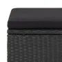 Garden stools 4 units and black synthetic rattan cushions by vidaXL, Garden chairs - Ref: Foro24-316749, Price: 133,02 €, Dis...