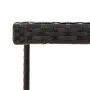 Mesa de jardín ratán sintético y vidrio negra 109x107x74 cm de vidaXL, Mesas de jardín - Ref: Foro24-316764, Precio: 109,38 €...
