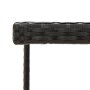 Mesa de jardín ratán sintético y vidrio negra 109x107x74 cm de vidaXL, Mesas de jardín - Ref: Foro24-316764, Precio: 103,82 €...