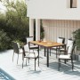 Set de muebles jardín 5 pzas con cojines ratán sintético negro en Conjuntos de jardín | Comprar online en Foru.es