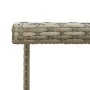 Mesa de jardín ratán sintético y vidrio gris 109x107x74 cm de vidaXL, Mesas de jardín - Ref: Foro24-316765, Precio: 102,84 €,...