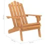 Silla de jardín Adirondack de madera maciza de acacia de vidaXL, Sillas de jardín - Ref: Foro24-316830, Precio: 128,38 €, Des...