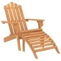 Silla de jardín Adirondack con reposapiés madera acacia maciza de vidaXL, Sillas de jardín - Ref: Foro24-316831, Precio: 125,...