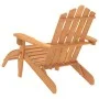 Silla de jardín Adirondack con reposapiés madera acacia maciza de vidaXL, Sillas de jardín - Ref: Foro24-316831, Precio: 125,...