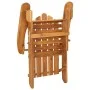 Silla de jardín Adirondack con reposapiés madera acacia maciza de vidaXL, Sillas de jardín - Ref: Foro24-316831, Precio: 125,...