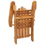 Silla de jardín Adirondack con reposapiés madera acacia maciza de vidaXL, Sillas de jardín - Ref: Foro24-316831, Precio: 127,...