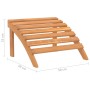 Silla de jardín Adirondack con reposapiés madera acacia maciza de vidaXL, Sillas de jardín - Ref: Foro24-316831, Precio: 127,...