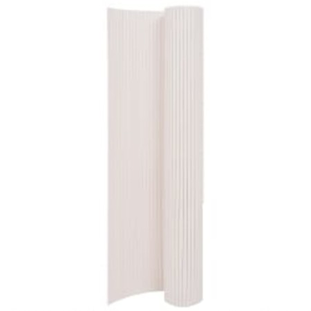 Valla de jardín de doble cara blanca 90x400 cm de vidaXL, Paneles de vallas - Ref: Foro24-317146, Precio: 46,38 €, Descuento: %