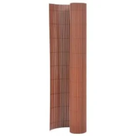 Brauner doppelseitiger Gartenzaun 90x400 cm von vidaXL, Zaunpaneele - Ref: Foro24-317149, Preis: 49,14 €, Rabatt: %