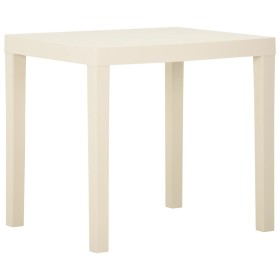 Mesa de jardín de plástico blanca 79x65x72 cm en Mesas de jardín | Comprar online en Foru.es