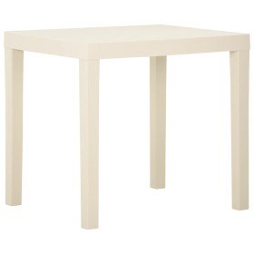 Mesa de jardín de plástico blanca 79x65x72 cm en Mesas de jardín | Comprar online en Foru.es