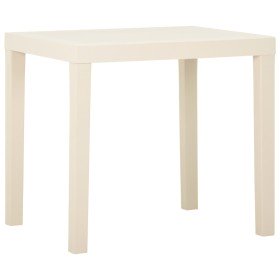 Mesa de jardín de plástico blanca 79x65x72 cm en Mesas de jardín | Comprar online en Foru.es