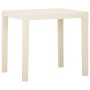 Mesa de jardín de plástico blanca 79x65x72 cm en Mesas de jardín | Comprar online en Foru.es