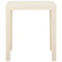 Mesa de jardín de plástico blanca 79x65x72 cm en Mesas de jardín | Comprar online en Foru.es