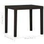 Mesa de jardín de plástico gris antracita 79x65x72 cm en Mesas de jardín | Comprar online en Foru.es