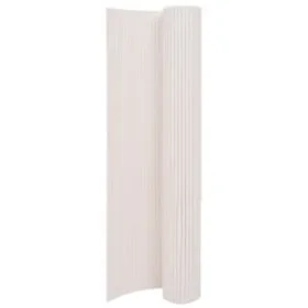 Weißer doppelseitiger Gartenzaun 110x400 cm von vidaXL, Zaunpaneele - Ref: Foro24-317156, Preis: 60,85 €, Rabatt: %