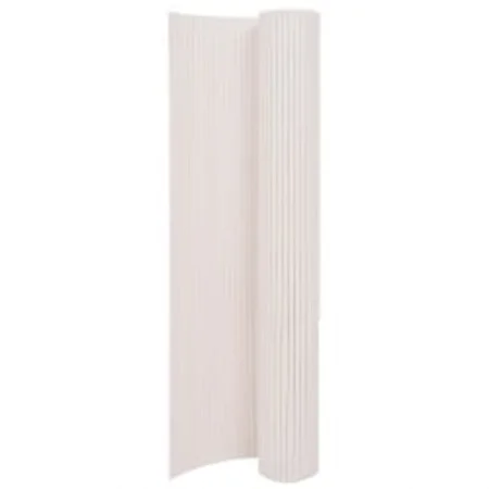 Weißer doppelseitiger Gartenzaun 110x400 cm von vidaXL, Zaunpaneele - Ref: Foro24-317156, Preis: 60,85 €, Rabatt: %