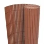 Valla de jardín doble cara marrón 110x400 cm de vidaXL, Paneles de vallas - Ref: Foro24-317159, Precio: 62,80 €, Descuento: %