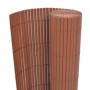 Valla de jardín doble cara marrón 110x400 cm de vidaXL, Paneles de vallas - Ref: Foro24-317159, Precio: 64,54 €, Descuento: %