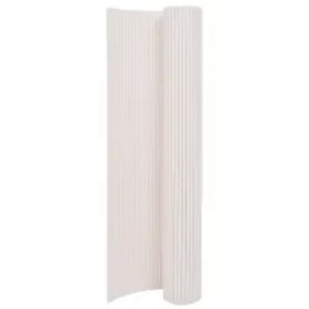 Valla de jardín de doble cara blanca 110x500 cm de vidaXL, Paneles de vallas - Ref: Foro24-317161, Precio: 58,99 €, Descuento: %