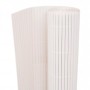 Valla de jardín de doble cara blanca 110x500 cm de vidaXL, Paneles de vallas - Ref: Foro24-317161, Precio: 58,99 €, Descuento: %