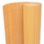 Valla de jardín de doble cara amarilla 110x500 cm de vidaXL, Paneles de vallas - Ref: Foro24-317163, Precio: 64,06 €, Descuen...