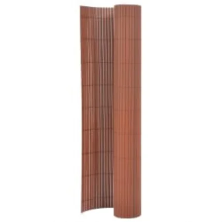 Valla de jardín de doble cara marrón 110x500 cm de vidaXL, Paneles de vallas - Ref: Foro24-317164, Precio: 71,61 €, Descuento: %