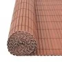 Valla de jardín de doble cara marrón 110x500 cm de vidaXL, Paneles de vallas - Ref: Foro24-317164, Precio: 71,61 €, Descuento: %
