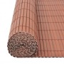 Valla de jardín de doble cara marrón 110x500 cm de vidaXL, Paneles de vallas - Ref: Foro24-317164, Precio: 79,16 €, Descuento: %