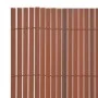 Valla de jardín de doble cara marrón 110x500 cm de vidaXL, Paneles de vallas - Ref: Foro24-317164, Precio: 71,61 €, Descuento: %