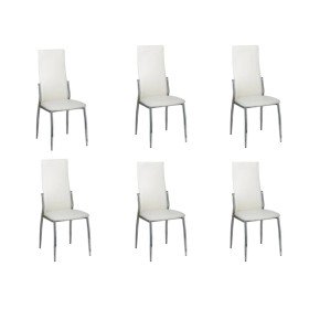 Sillas de comedor 6 uds cuero sintético blanco en Sillas de comedor | Comprar online en Foru.es