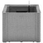 Arriate con sistema de riego automático gris 100x43x33 cm de vidaXL, Maceteros y jardineras - Ref: Foro24-317576, Precio: 120...
