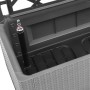 Arriate con enrejado y sistema de riego automático gris de vidaXL, Maceteros y jardineras - Ref: Foro24-317578, Precio: 149,7...